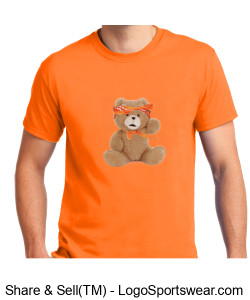 94BABY Orange Short Sleeve Shirt Design Zoom